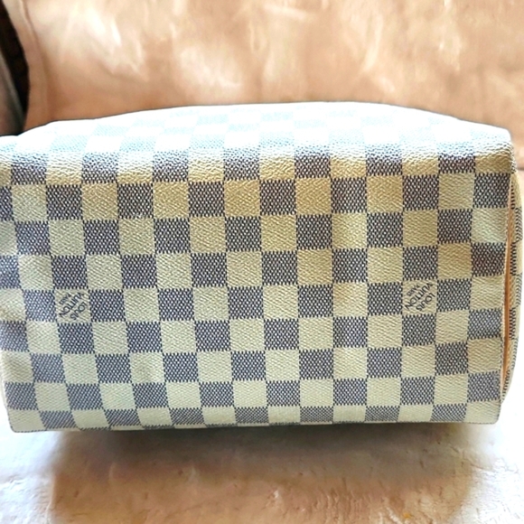 Louis Vuitton Speedy 25 Azure (RARE) Damier Satchel - Picture 5 of 7